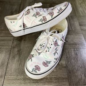 Vans Authentic OTW Women's Size 8 Shoes Rose Have a Nice Day Low Top Sneaker